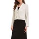 thumbnail image 4 of INSPIRE CHIC Blazer Corto para Mujer Cuello con Solapa Trabajo Oficina Chaqueta de Traje de Manga Larga Blazers de Negocios XL Blanco, 4 of 6