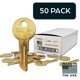thumbnail image 2 of Key Blanks SUMMIT DOORWARE Y11 de latón de primera calidad, paquete de 50, 2 of 6