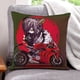 thumbnail image 1 of Moto Fundas de almohada de terciopelo con tema, regalos de funda de almohada, decoración para el hogar, cojín de lanzar, regalo de cumpleaños para fans y parejas.40*40cm., 1 of 6