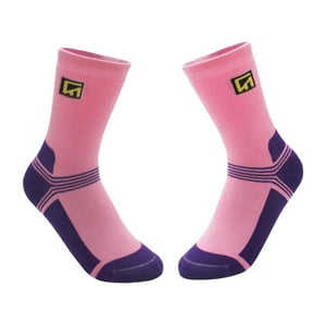 Genérico - Calcetines De Patinaje Sobre Hielo Para Patines De Hielo, Calcetines Deportivos De Baile Para Trabajadores, Estudiantes, Regalo Rosa S