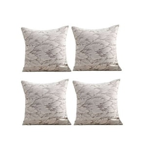 Genérico - Pack De 4 Fundas De Cojines Diseño Hoja 45Cm X 45 Cm C3