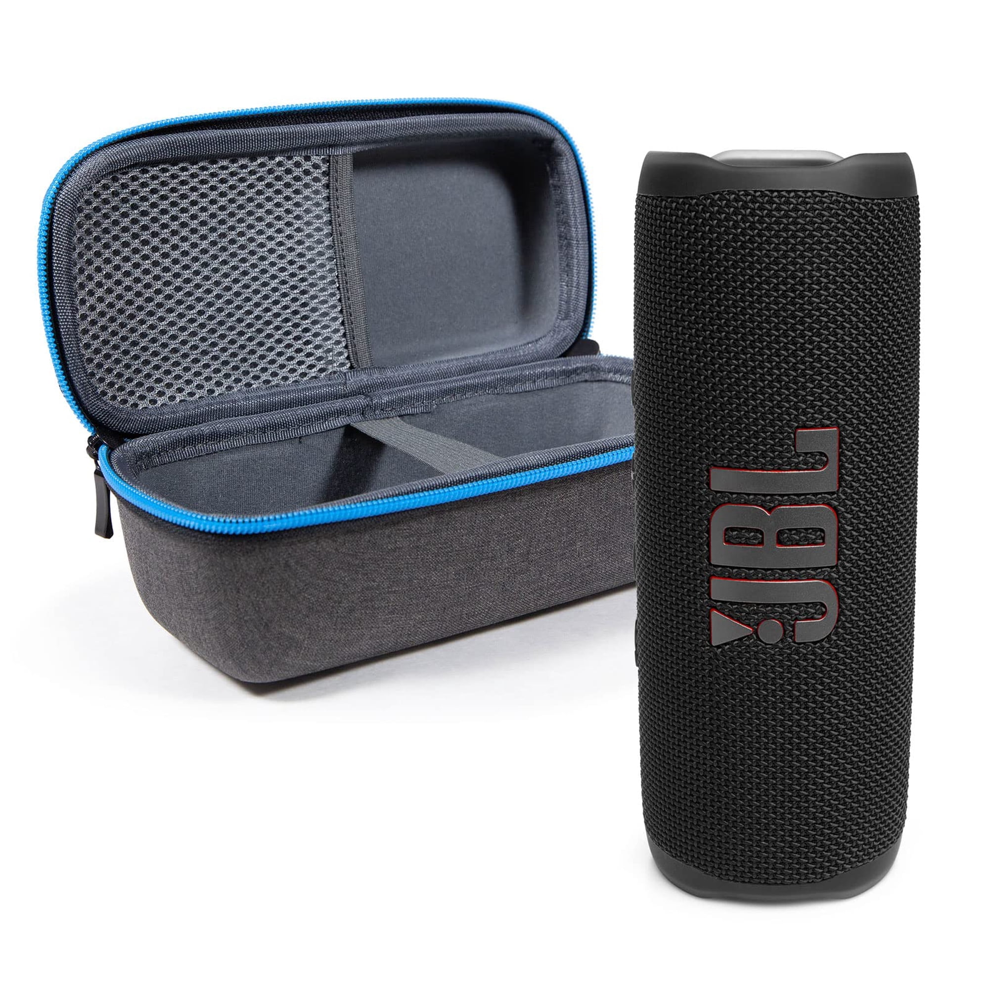 Altavoz Bluetooth Jbl Flip 6 Resistente Al Agua Con Divvi! Funda Negra