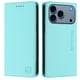 thumbnail image 4 of Funda Billetera con Soporte para iPhone 17 Pro Bloqueo RFID Plegable Verde menta, 4 of 6