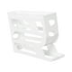 thumbnail image 3 of Soporte para Rollos de Huevo, Dispensador de Huevos, Bandeja Enrollable Automática, Bandeja de Almacenamiento para Huevos, Estuche para Guardar Huevos Blanco 4 niveles., 3 of 5