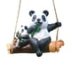 thumbnail image 3 of Colgando Columpio Animal Estatua Jardín Escultura Decoración Pintado A Mano Accesorios Panda, 3 of 5