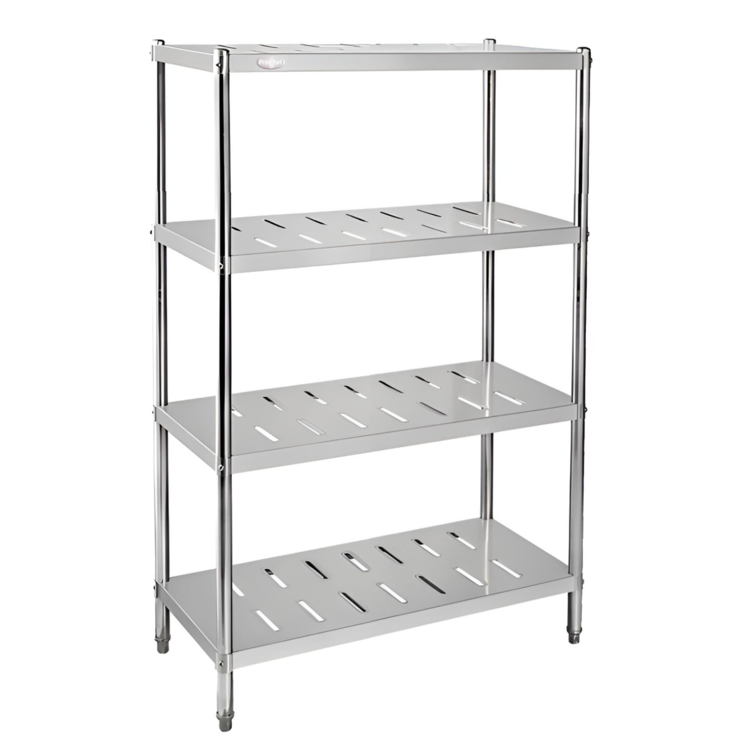 Pro Chef - Estante 4 Bandejas Perforadas 90x50x155 Cm. Acero Inox