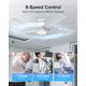 thumbnail image 4 of Ventilador de techo TCL 52 con luces, 5 aspas, 6 velocidades DC, reversible, 4 of 7