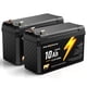 thumbnail image 1 of Batería de litio LiFePO4 GOLDENMATE 12 V 10 Ah (2 paquetes) IP67, 1 of 9
