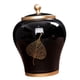 thumbnail image 3 of Tarro De Jengibre De Porcelana De Estilo Chino, Tarro De Almacenamiento, Jarrón De Cerámica Decorativo Negro, 3 of 3