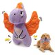 thumbnail image 1 of Juguete para perros Bite Force Dino morado con chirrido y Kevlar, 1 of 8