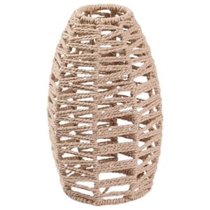 Magideal - Pantalla De Lámpara Colgante Estilo Bohemio, Pantalla De Lámpara De Techo De Papel, Cuerda De Ratán, Cubierta De Araña Tejida A Mano Para Comedor, Coc , 22X9X5.5Cm, Otro