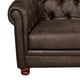 thumbnail image 5 of Sofa Florencia 3 Cuerpos Cuero Colorado Marron, 5 of 6