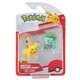 thumbnail image 1 of Pokemon Battle ready! Set 2 Figuras Pikachu + Bulbasaur, 1 of 3