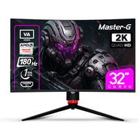 Master-G - Monitor Gamer 32"" Curvo Qhd 1440 Va 180Hz 1Ms Mgmg3240Cq