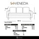thumbnail image 3 of Sofa Venecia 3C Tela Velvet Azul Petroleo, 3 of 3