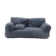 thumbnail image 5 of Cama para dormir para mascotas, sillón reclinable para mascotas, base antideslizante, suave, para uso en temporadas cálidas, con funda extraíble, sofá gris oscuro, 5 of 5