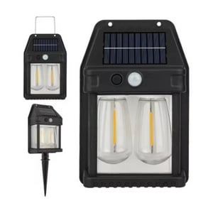 Genérico - Foco Solar Pared Sensor Movimiento 30W Exterior