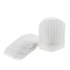 thumbnail image 2 of 20x desechables gorro de cocinero gorro cocinero panadero que sirve blanco redondo 9 pulgadas, 2 of 5