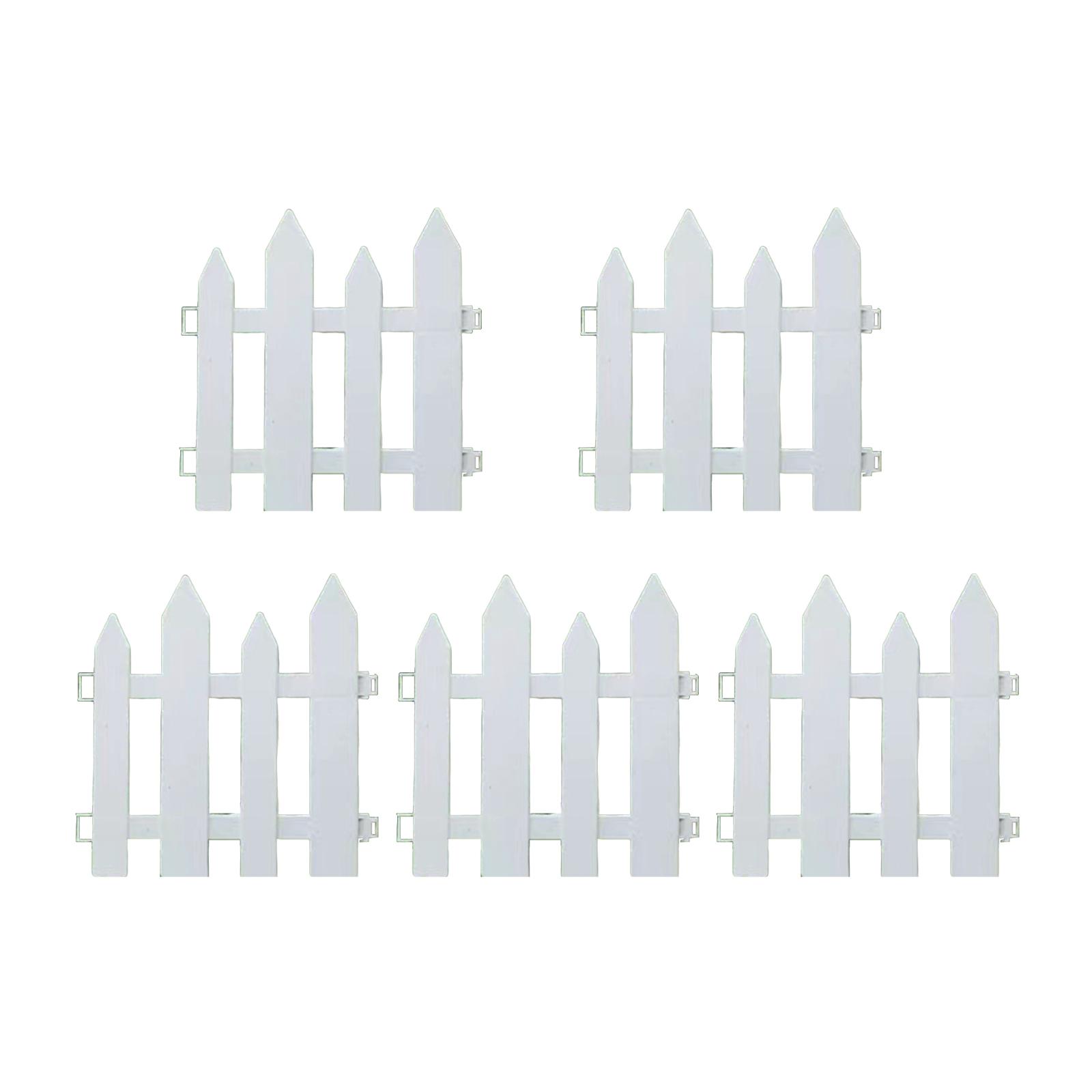 Ioensy - 5X Valla De Piquete De Jardín, Revestimiento De Valla Para Jardín Al Aire Libre, Cama De Flores, Paisajismo, 30Cm X 30Cm