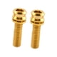 thumbnail image 2 of 2 Piezas Vástago De Manillar De Bicicleta Tornillos De Titanio M6 Accesorio De Repuesto De Bicicleta M6 17 Oro, 2 of 5