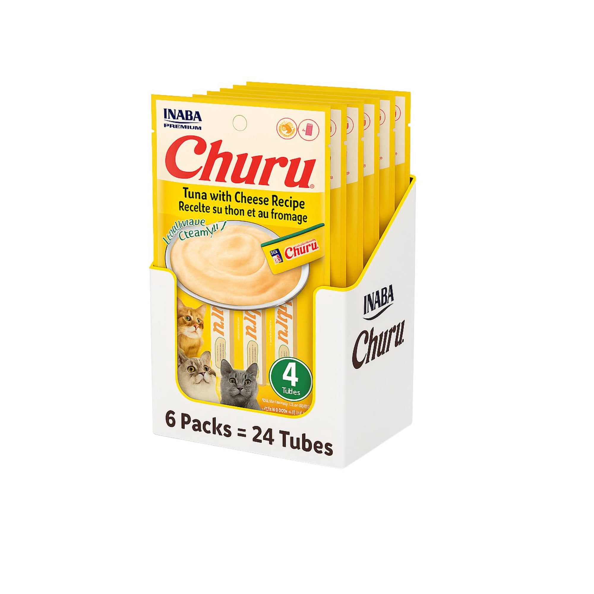 Churu Cat Atún y Queso 14g x4 | Pack 6 Unidades