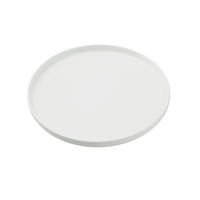 Plato Yanco Ca-212 Cambria Redondo De 30 Cm Con Borde Vertical Blanco