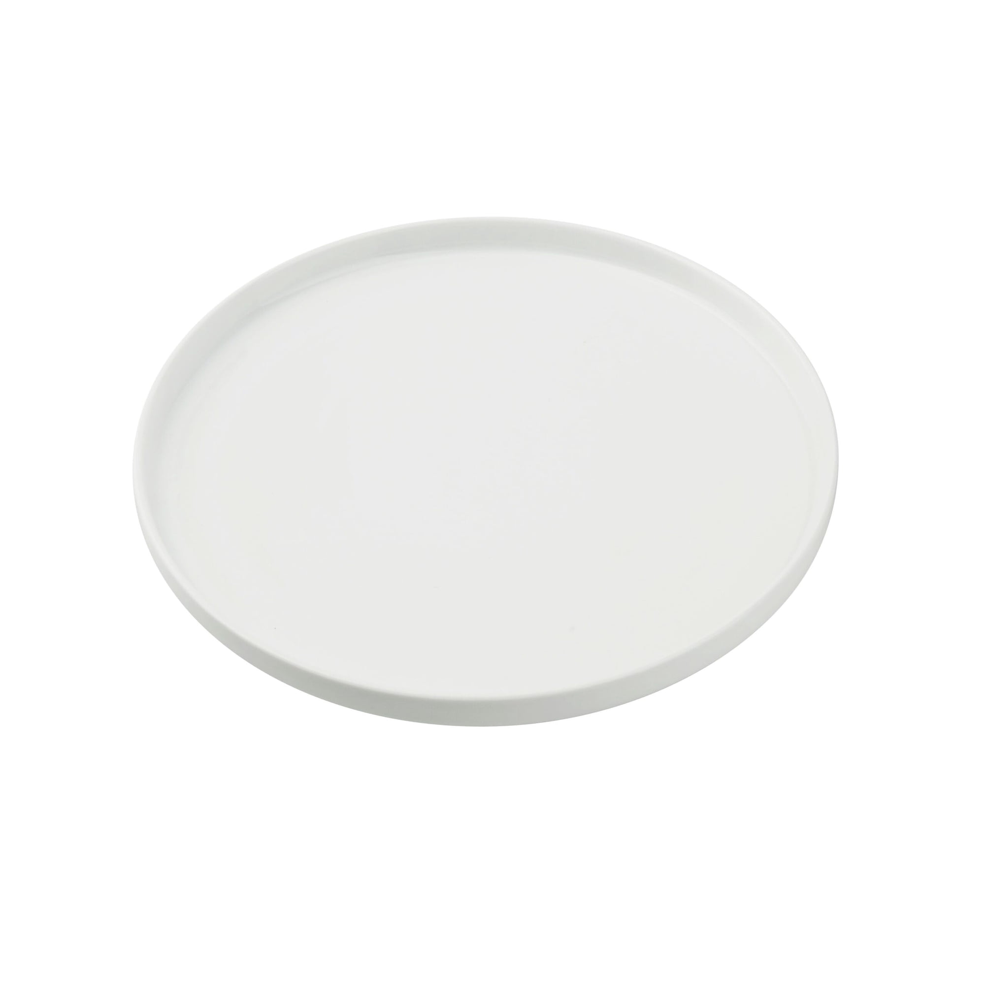 Plato Yanco Ca-212 Cambria Redondo De 30 Cm Con Borde Vertical Blanco
