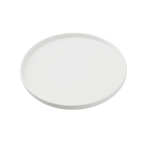 Plato Yanco Ca-212 Cambria Redondo De 30 Cm Con Borde Vertical Blanco