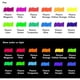 thumbnail image 2 of Pastel Oleoso Artecho Neón 12 Colores Suave Fluorescente UV, 2 of 3