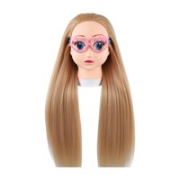 Ioensy - Cabeza De Maniquí De Muñeca De 65 Cm Para Peluqueros, Barberías, Estudiantes De Escuela De Belleza, Estilo A