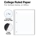 thumbnail image 2 of Cuaderno Dunwell de 3 materias, 150 hojas, renglones universitarios, 2 of 9