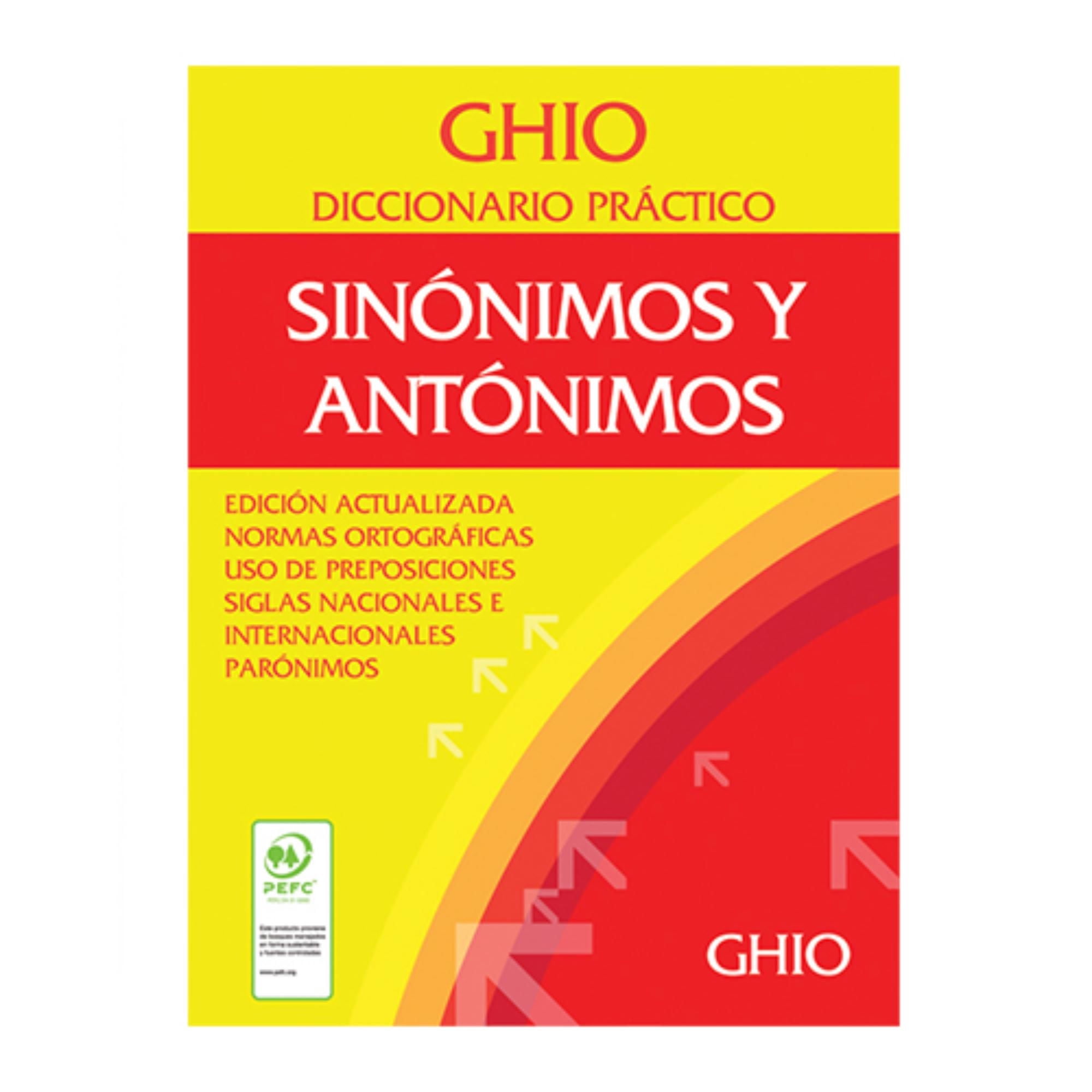 Ghio - Diccionario De Sinónimos Y Antónimos