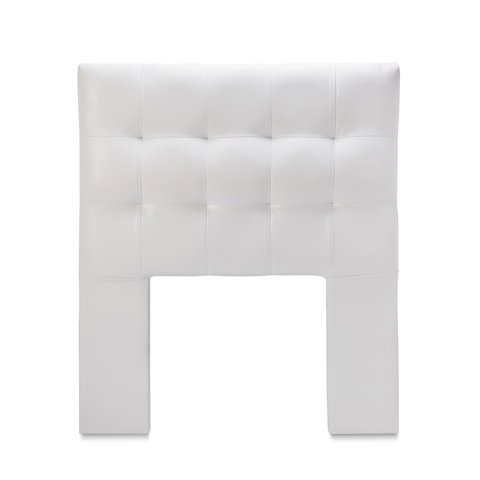 Dgb - Respaldo Cama 1 Plaza Pu Blanco Alicante Cp