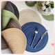 thumbnail image 3 of Xiao Hua Juego de 4 manteles individuales, 36 cm de diámetro - Manteles individuales resistentes al calor, lavables, tejidos, ideales para la mesa y la cocina. Color beige., 3 of 3