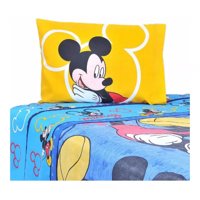 Disney - Juego De Sábanas Mf Single Mickey 1.5 Plaza Azul