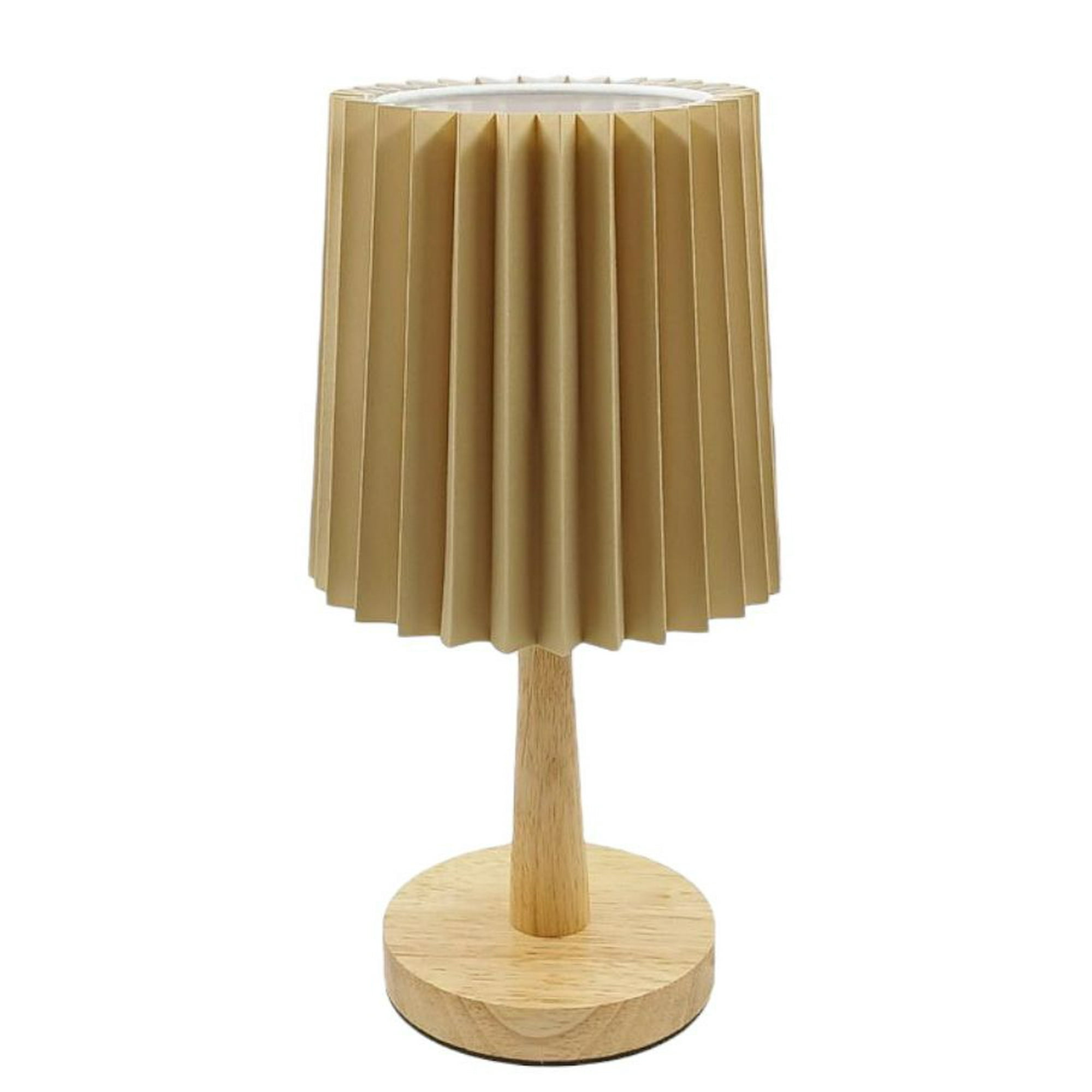 Oem - Lampara De Velador Lampara De Mesa Abanico Madera B