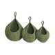 thumbnail image 5 of 3 Cestas Colgantes De Pared Decorativas De Punto Bohemias Para Cocina, Color Verde, 5 of 5