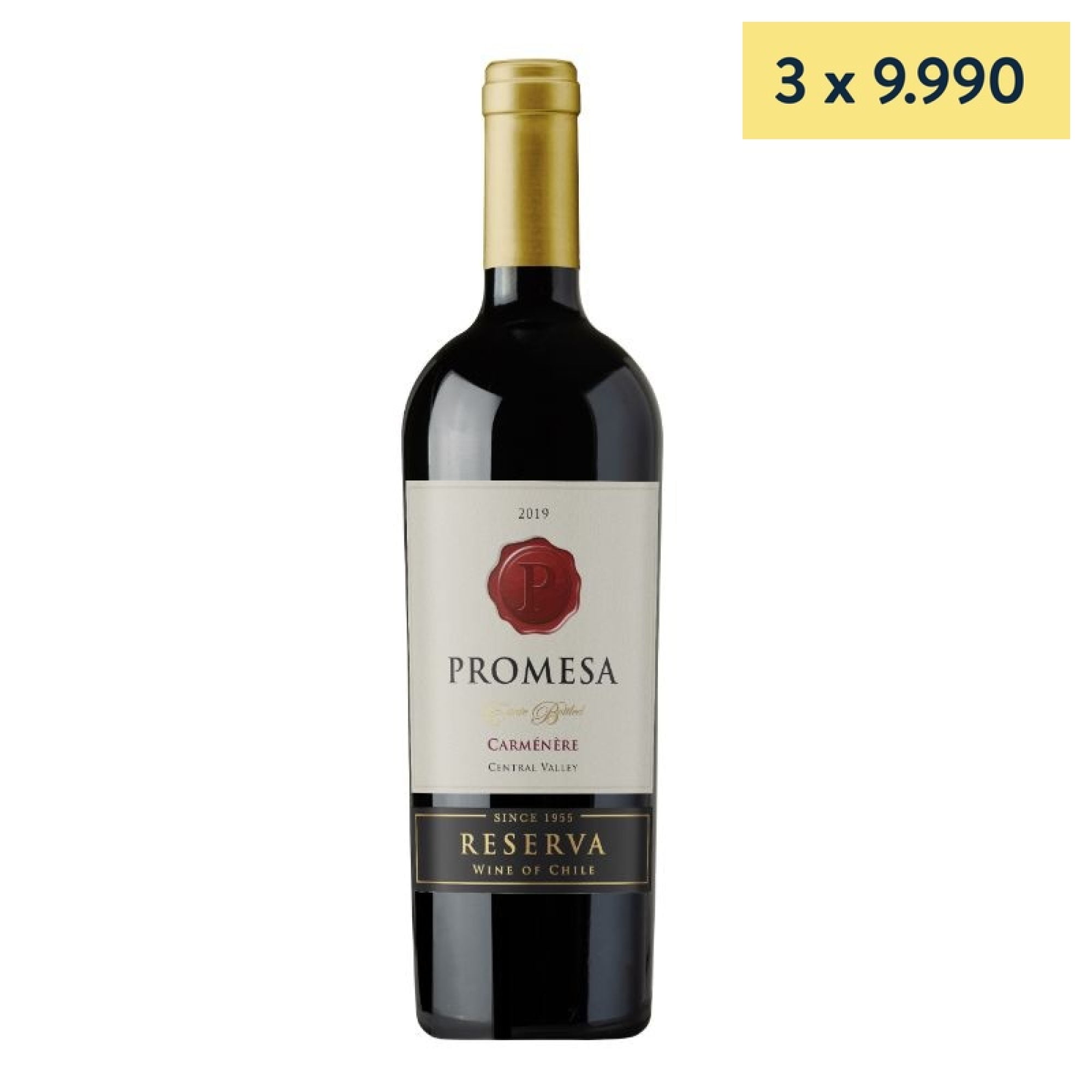 Vino Tinto Carmenere Botella 750 ml Promesa