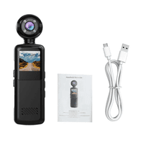 Genérico - Mini Body Camara Profesional Full Hd | Grabación 180° Negro