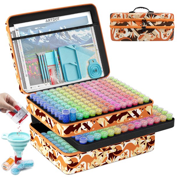 Contenedor de Almacenamiento ARTDOT 420 Compartimentos para Kits de Arte con Diamantes