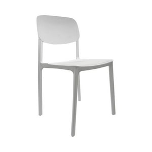 Silla Plástico Apilable Deco Blanca Escandinavia Blanco Tamano Unico