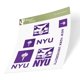 thumbnail image 3 of Pegatinas Desert Cactus de la Universidad de Nueva York NYU Violets T2, 3 of 7