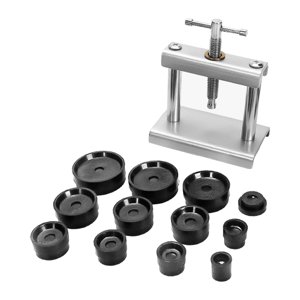 Ioensy - Kit De Herramientas De Prensa De Reloj De Repuesto Con Troqueles De Ajuste, Removedor De Caja De Abridor De Reloj