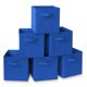 thumbnail image 1 of Set de 6 cubos de tela plegables Casafield, color azul, 1 of 7