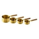 thumbnail image 1 of Juego De Cucharas Medidoras De 4 Uds., Herramientas De Medida De Cocina Antiescaldaduras De Acero Inoxidable, Color Dorado, 1 of 3
