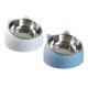thumbnail image 2 of 2x Comedero Para Gatos Comedero Para Alimentos Elevado Cuencos Protectores Para El Cuello Azul Blanco, 2 of 5