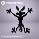 thumbnail image 3 of Calcomanía LEGENDA Wile E Coyote 15 cm de choque, 3 of 7