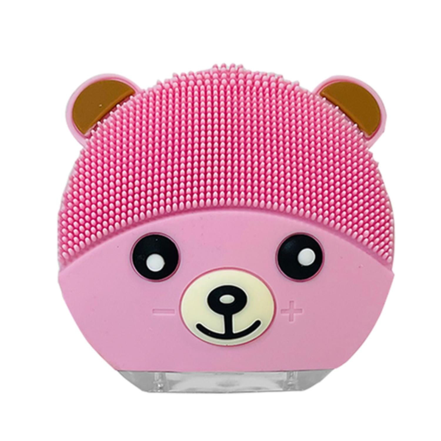 Total E-commerce - Cepillo Limpieza Facial Sonico De Silicona Usb Osito Rosado
