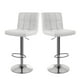 thumbnail image 2 of Pack 2 Piso De Bar Cuadro Regulable Eco Cuero Blanco, 2 of 6