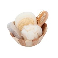 Genérico - Canasto Madera Spa Belleza Cuidado Personal Redondo